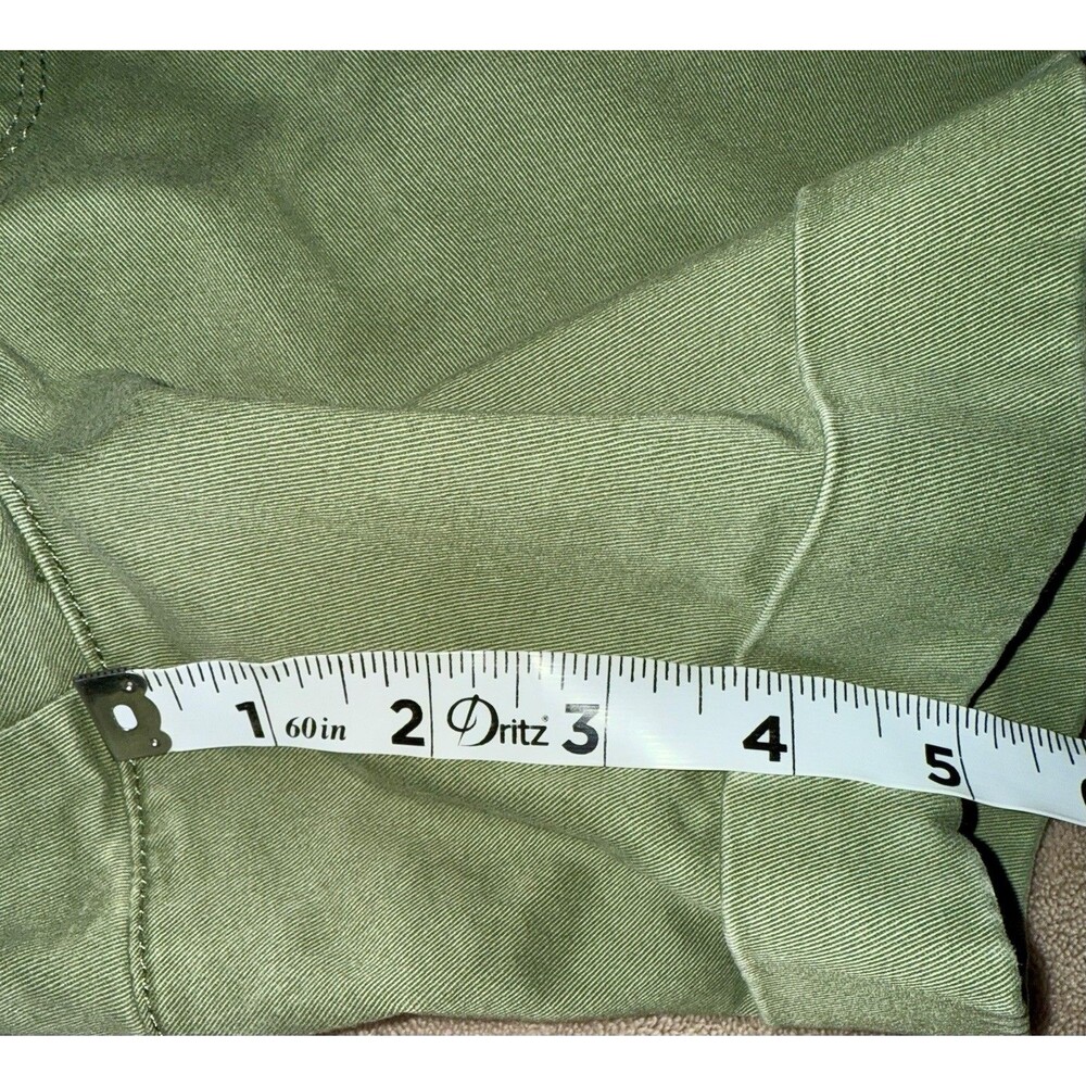 BANANA REPUBLIC City Chino Cuffed Olive Green Shorts Size 8 - Picture 4 of 8